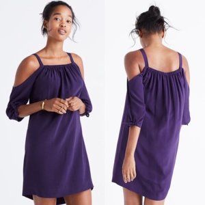 Madewell Cold Shoulder Shift Dress